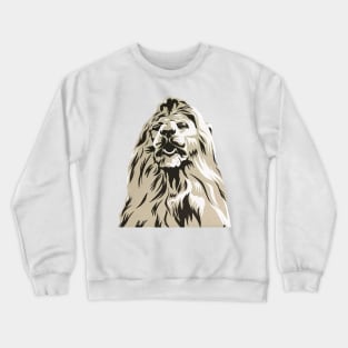 Trafalgar Square Lion Statue Collage Crewneck Sweatshirt